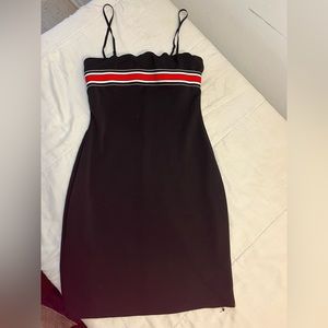 Spaghetti Strap Black & Red Charlotte Russe Dress